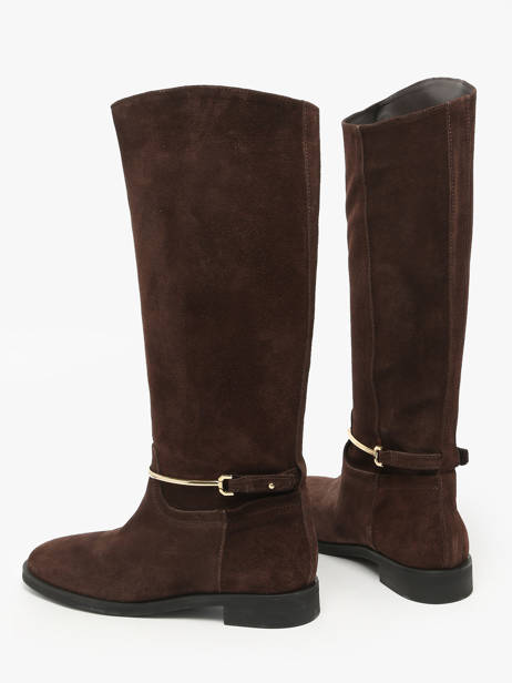 Laarzen Uit Leder The icona Bruin women EMMA65 ander zicht 2